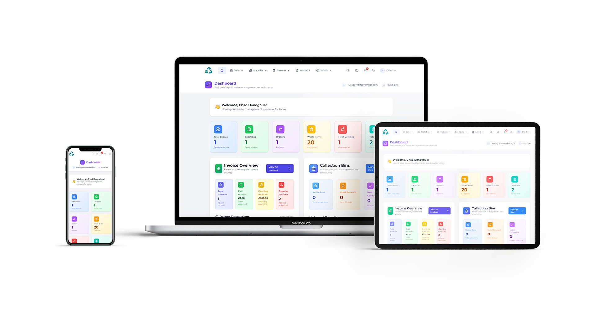 WEEE Manager on Multiple Devices