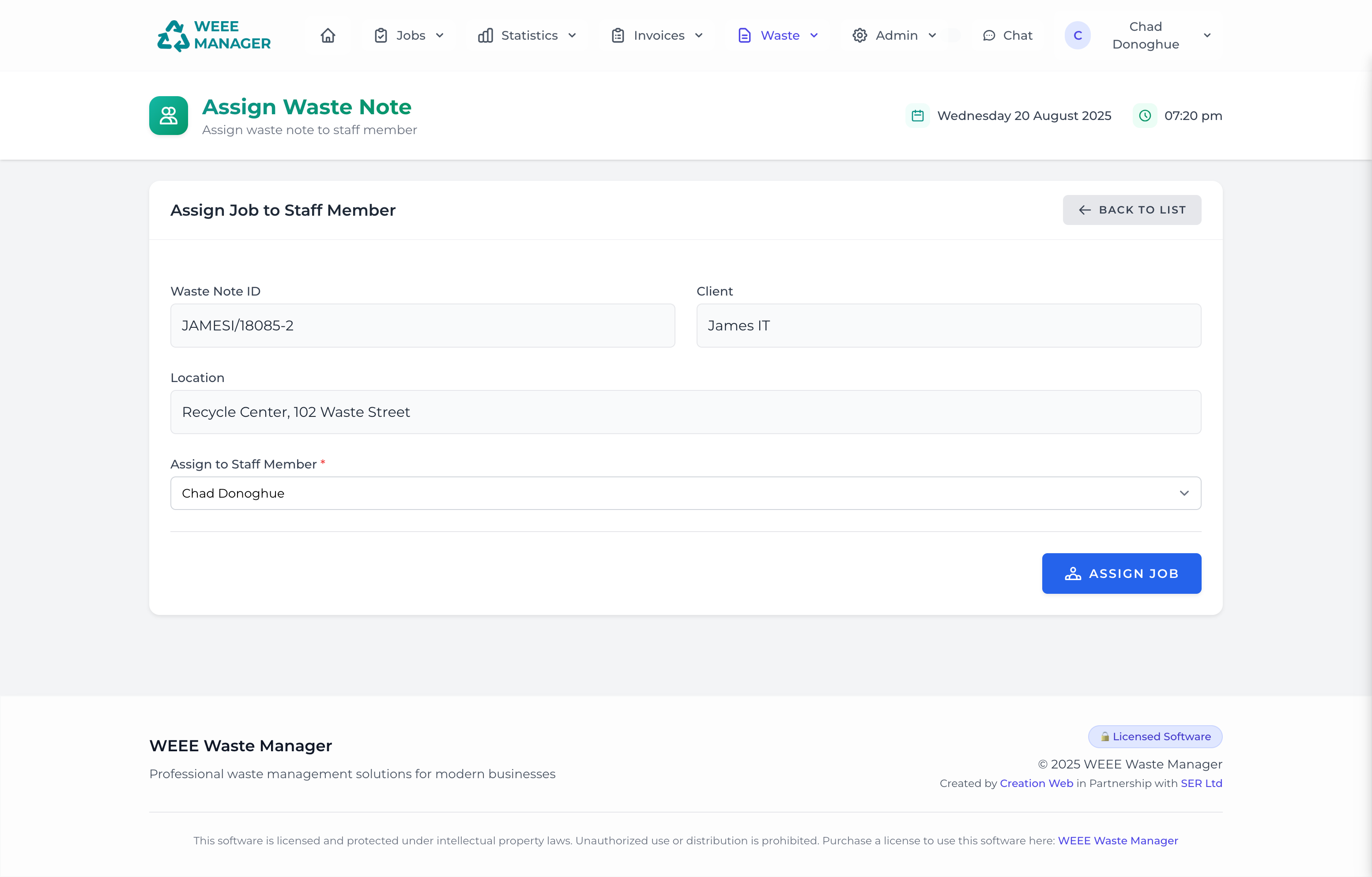 Staff Assignment Dashboard